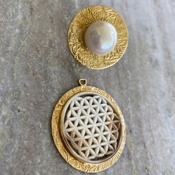 XXL Botones Sunset Earrings - Picture 3 of 5